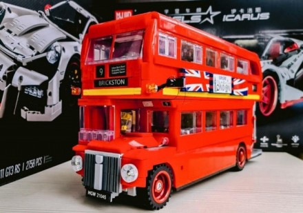 Конструктор 10775 Лондонский автобус doubledecker Рутмастер , 1686 деталей. . фото 4 Кто из нас не знает один из ярких символов Лондона – высокий красный автобус! Но. . фото 4