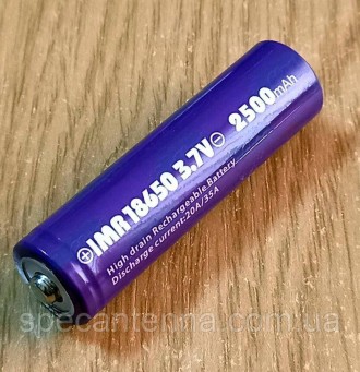 Высокотоковый аккумулятор 20/35 A 2500 мАч Efest Purple IMR18650.Бывший в употре. . фото 2
