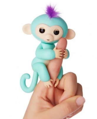 Обезьянка Fingerlings - это умная детская игрушка, которая реагирует на прикосно. . фото 4