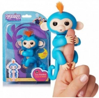 Обезьянка Fingerlings - это умная детская игрушка, которая реагирует на прикосно. . фото 2
