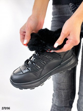Ботинки ЗИМА
цвет BLACK
материал: экокожа + плащевка
утеплитель : экомех
подошва. . фото 10