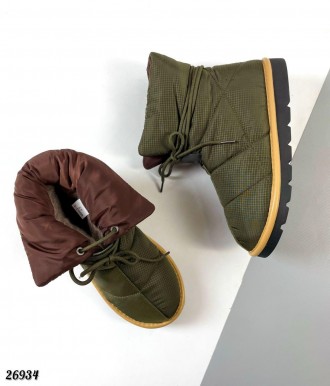 Ботинки ЗИМА
цвет: GREEN 
материал: плащевка
утеплитель: синтепон на флисовой по. . фото 2