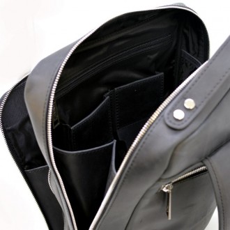 Универсальный рюкзак для ноутбука из натуральной телячьей кожи высшего сорта RA-. . фото 10
