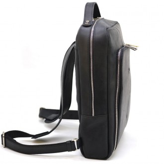 Универсальный рюкзак для ноутбука из натуральной телячьей кожи высшего сорта RA-. . фото 5