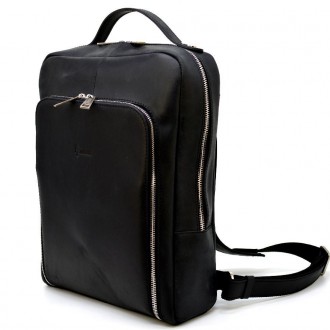 Универсальный рюкзак для ноутбука из натуральной телячьей кожи высшего сорта RA-. . фото 2