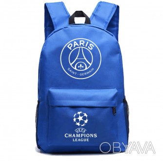 
	Вместительный футбольный рюкзак FC Paris Saint-Germain украшен символикой футб. . фото 1