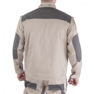 Куртка бежевого кольору виготовляється з 100% натуральної бавовни з високим рівн. . фото 5