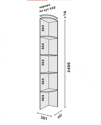 Шкаф-купе трехдверный «Loft» – это современная и практичная система хранения вещ. . фото 6