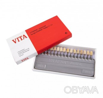 Стоматологічна шкала VITA. 
16 відтінків. 

Виробник Китай.
Порівняння із ор. . фото 1