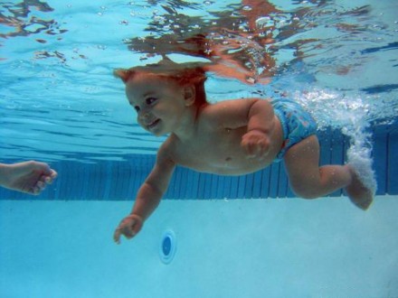 Многоразовые трусики для плавания в бассейне новорожденного, размер регулируется. . фото 6