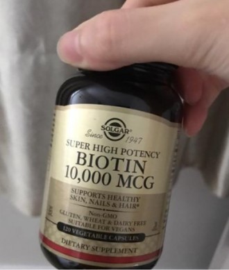 ✅Только оригинальная продукция, отправка в день заказа
Biotin 10 000 mcg от Solg. . фото 3