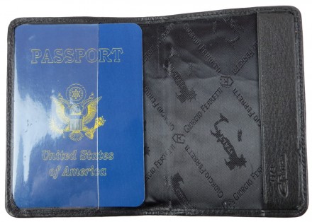 Кожаная обложка на паспорт, заграничный паспорт Giorgio Ferretti под рептилию GF. . фото 6