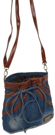 Джинсовая сумка женская Fashion jeans bag синяя Jeans8057 blue
Описание:
	Лицеву. . фото 3
