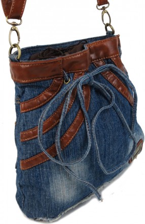 Джинсовая сумка женская Fashion jeans bag синяя Jeans8057 blue
Описание:
	Лицеву. . фото 7