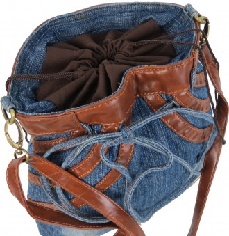 Джинсовая сумка женская Fashion jeans bag синяя Jeans8057 blue
Описание:
	Лицеву. . фото 9