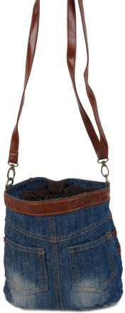 Джинсовая сумка женская Fashion jeans bag синяя Jeans8057 blue
Описание:
	Лицеву. . фото 4