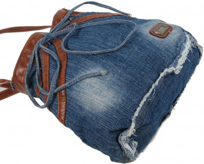 Джинсовая сумка женская Fashion jeans bag синяя Jeans8057 blue
Описание:
	Лицеву. . фото 8