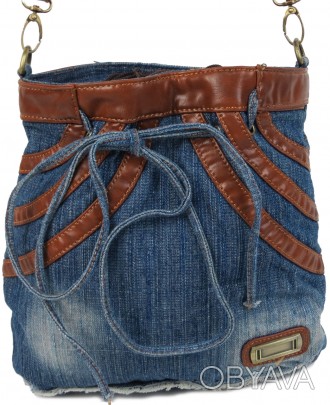 Джинсовая сумка женская Fashion jeans bag синяя Jeans8057 blue
Описание:
	Лицеву. . фото 1