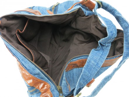 Женская джинсовая сумка Fashion jeans bag синяя Jeans9099 blue
Описание:
	Лицеву. . фото 9