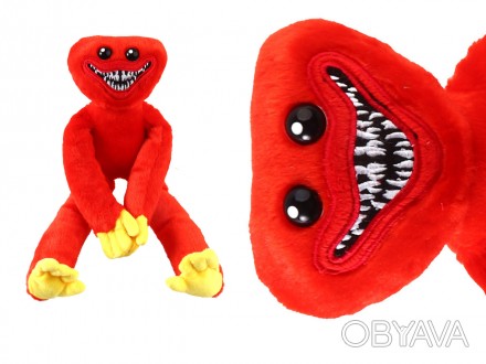 М"яка іграшка МОНСТР ХАГІ ВАГІ з липучками, 45 см, червоний Работаем с 2011 года. . фото 1