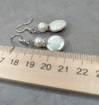 Пропонуємо Вам придбати неперевершені сережки з натуральними барочними перлинами. . фото 5