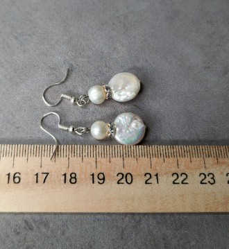 Пропонуємо Вам придбати неперевершені сережки з натуральними барочними перлинами. . фото 7
