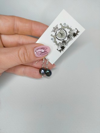 Пропонуємо Вам придбати мініатюрні сережки з натуральними перлами .
Метал: Індій. . фото 6
