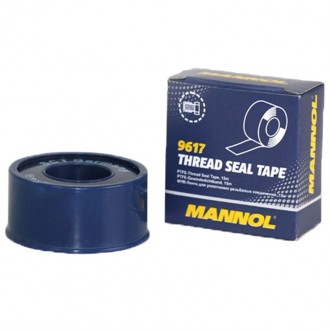 Фторопластова стрічка MANNOL 9617 Thread Seal Tape 15 мх19мм
Ремонтна фторопласт. . фото 2