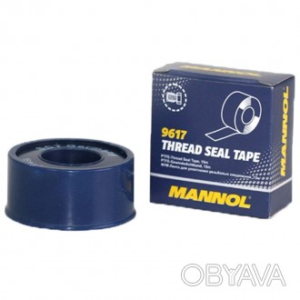 Фторопластова стрічка MANNOL 9617 Thread Seal Tape 15 мх19мм
Ремонтна фторопласт. . фото 1