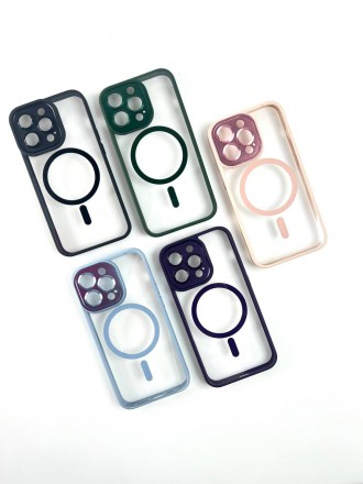 Чехол iPhone Crystal Case Full Camera with MagSafe 11  14 Pro 
13 Pro 
12 Pro . . фото 6