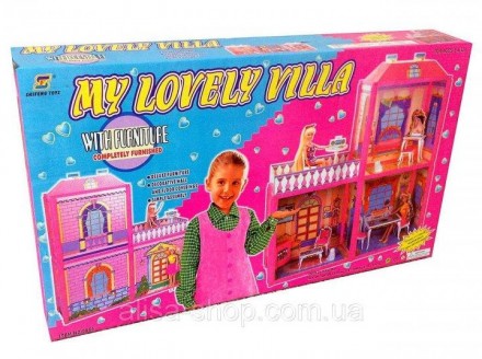 Современный, стильный двухэтажный кукольный домик My Lovely Villa - это детский . . фото 2