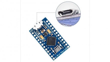 Arduino совместимый контроллер построеный на базе микроконтроллера ATmega32U4. И. . фото 4