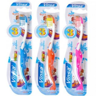 Пластикові гігієнічні дитячі зубні щітки "Vinsa Soft" з синтетичною однорівневою. . фото 4
