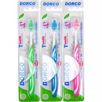 Пластикові гігієнічні зубні щітки " Dorco" з синтетичною щетиною і гнучкою голів. . фото 4