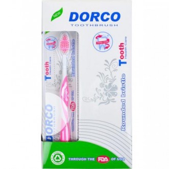 Пластикові гігієнічні зубні щітки " Dorco" з синтетичною щетиною і гнучкою голів. . фото 3