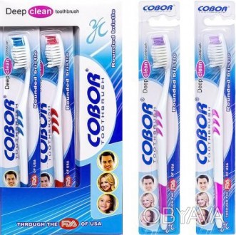 ![CDATA[Пластикові гігієнічні зубні щітки " Cobor" з синтетичною щетиною у вигля. . фото 1