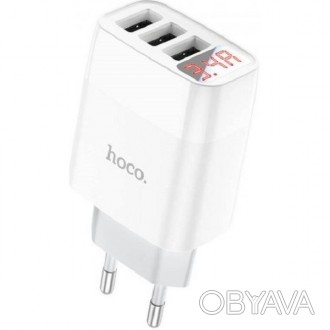 Сетевое зарядное устройство HOCO Easy charge digital display charger C93A оснаще. . фото 1
