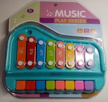 Музыкальная игрушка 2 в 1 "Ксилофон-Пианино" арт. 682-8
Универсальная игрушка со. . фото 5