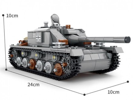Конструктор-танк ТМ Kazi “Stug III" (518 деталей) арт. 82048
С помощью деталей д. . фото 3