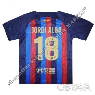 JORDI ALBA 18 Новая детская футбольная форма 22/23 Nike домашняя. Купить новую ф. . фото 1