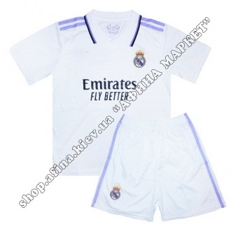 Детская футбольная форма Реал Мадрид 2022-2023 домашняя Sport. Купить футбольную. . фото 2
