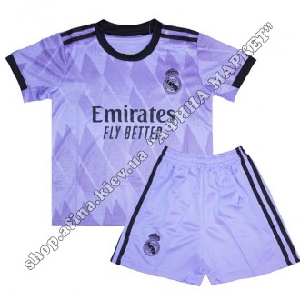 Детская футбольная форма Реал Мадрид 2022-2023 Sport Away. Купить футбольную фор. . фото 2