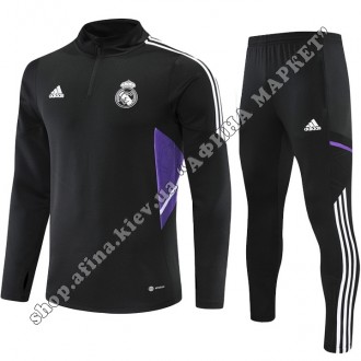 Купить футбольный костюм для мальчика Реал Мадрид 2022-2023 Black Adidas в Киеве. . фото 2