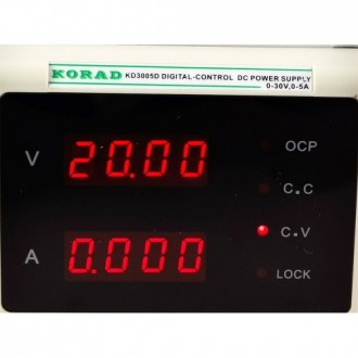 KD3005D Лабораторный блок питания Korad KD3005D, 30B, 5A высокоточный линейный
K. . фото 8