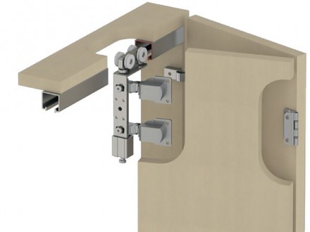 Система Albatur серии М05 для складывающихся дверей с нижней направляющей скрыто. . фото 2