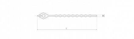 Стяжка кабельная быстроразъемная нейлоновая (хомуты шариковые) 3x100мм. . фото 3