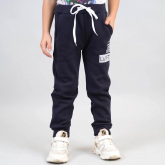 Теплі штани на хутрі для хлопчика зроблені з високоякісного матеріалу-трикотаж н. . фото 2