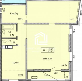 В продаже квартира в новом сданном доме. Правильная планировка, состояние от стр. Приморский. фото 4