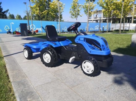 Для детей трактор на педалях с прицепом MMX MICROMAX (01-012) цвет синий
Игрушка. . фото 9