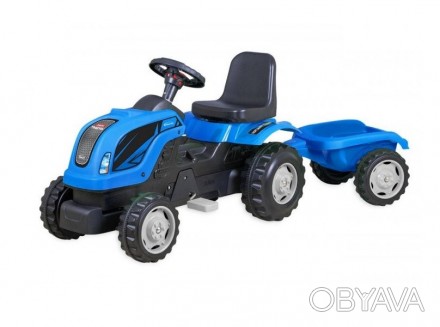 Для детей трактор на педалях с прицепом MMX MICROMAX (01-012) цвет синий
Игрушка. . фото 1